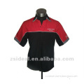 Poly cotton promotional car/motor customized Men's racing team shirt